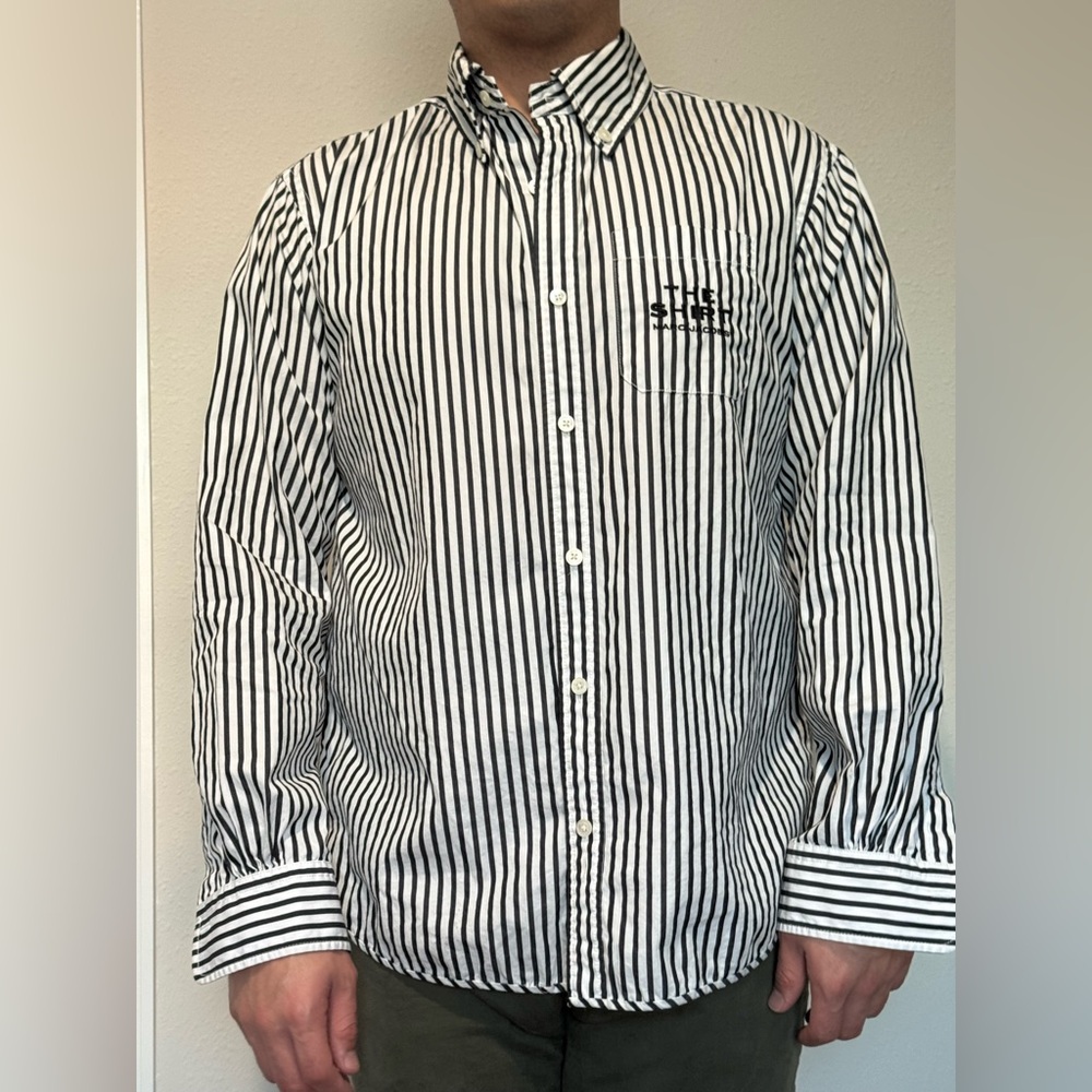 Marc Jacobs Monochrome Striped Button Down Shirt